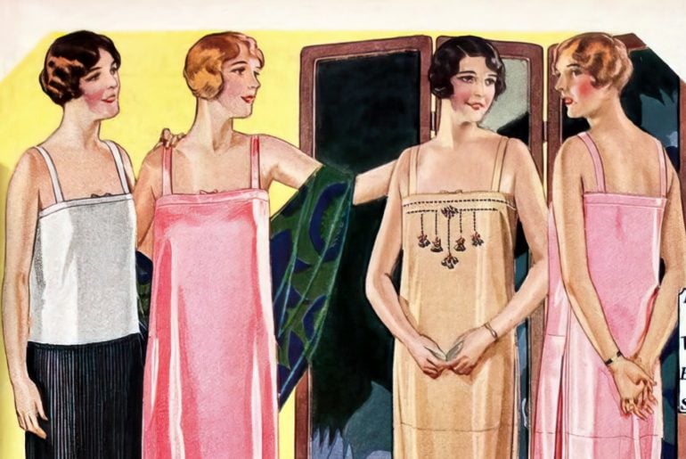 1920s lingerie, women's underwear, corsets