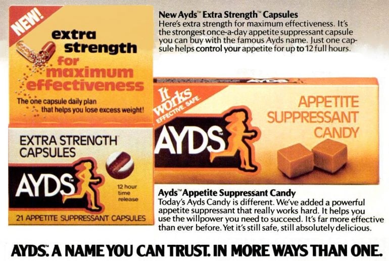 1980 Ayds diet candy