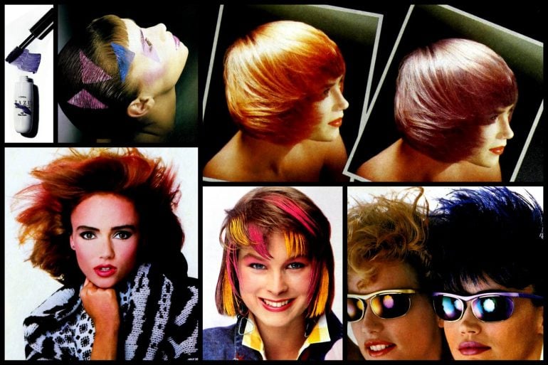 1980s temporary hair colors were wild and trendy