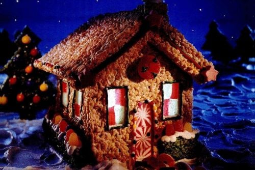 1999 Rice Krispie house Christmas holidays
