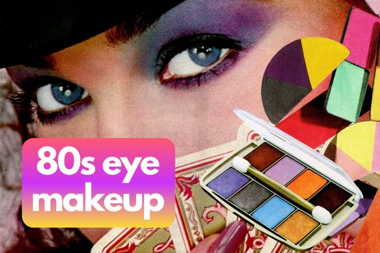 80s eye makeup at Click Americana