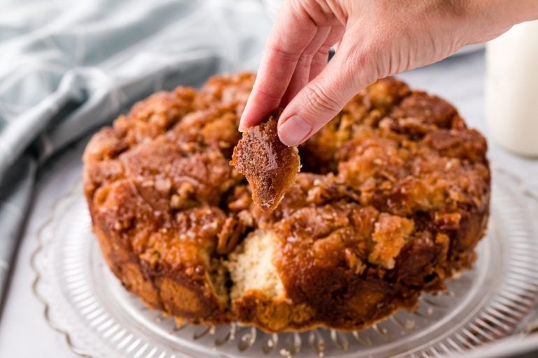 A piece of old-fashioned monkey bread