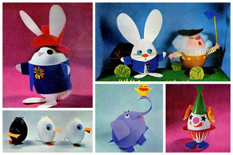 Adorable vintage Easter crafts from the '60s
