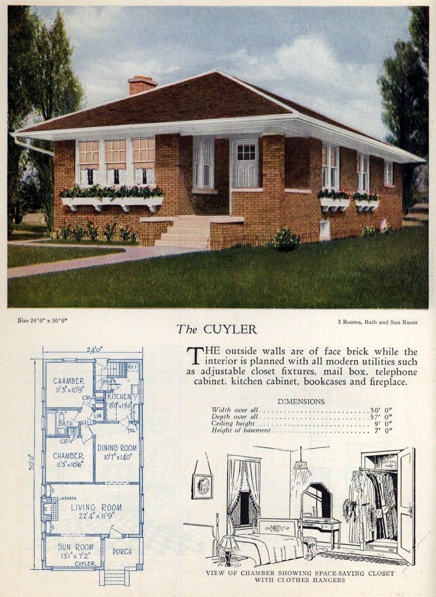Cuyler home with flower boxes and a sunroom