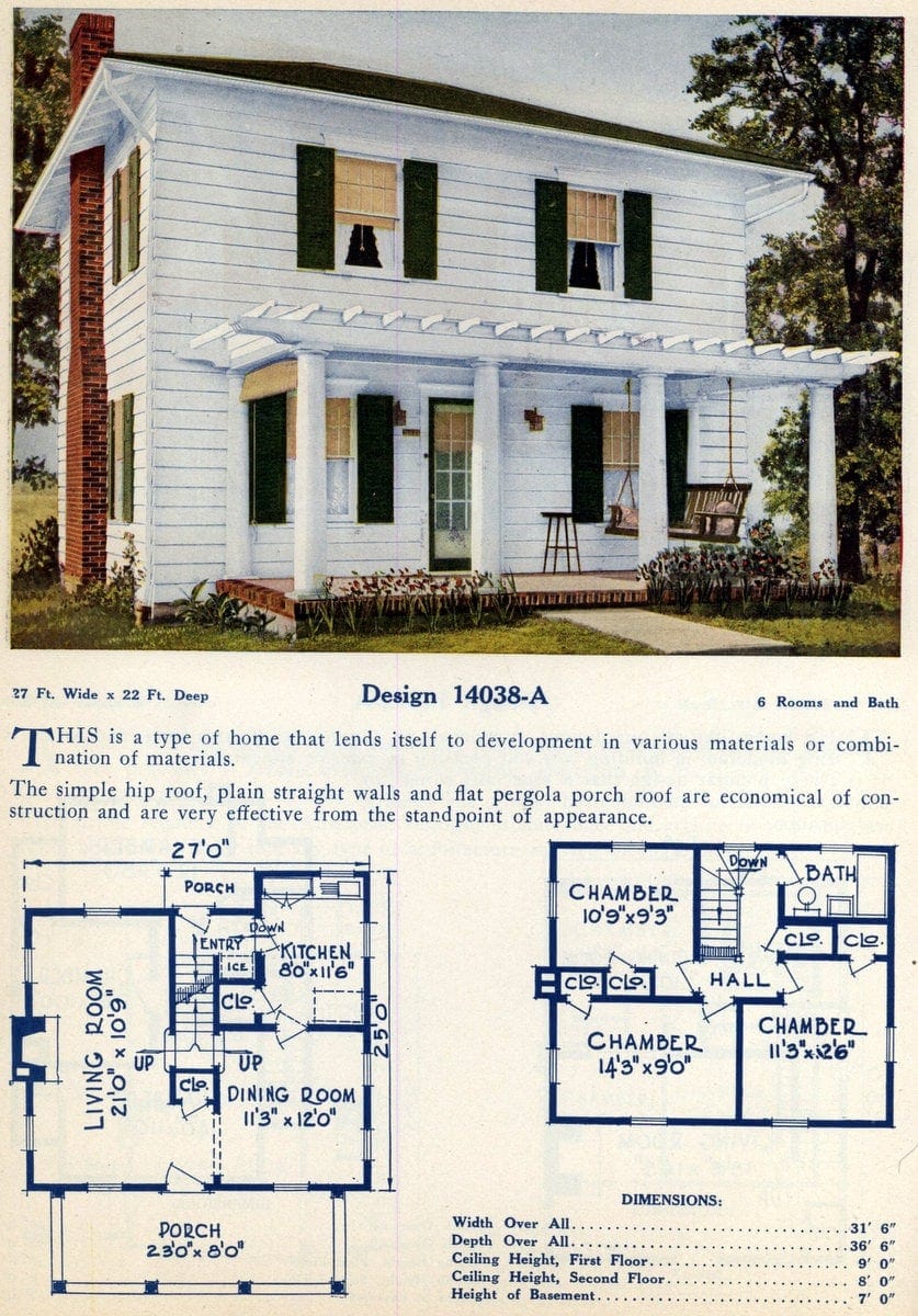 An old-fashioned house with the perfect porch for a swing