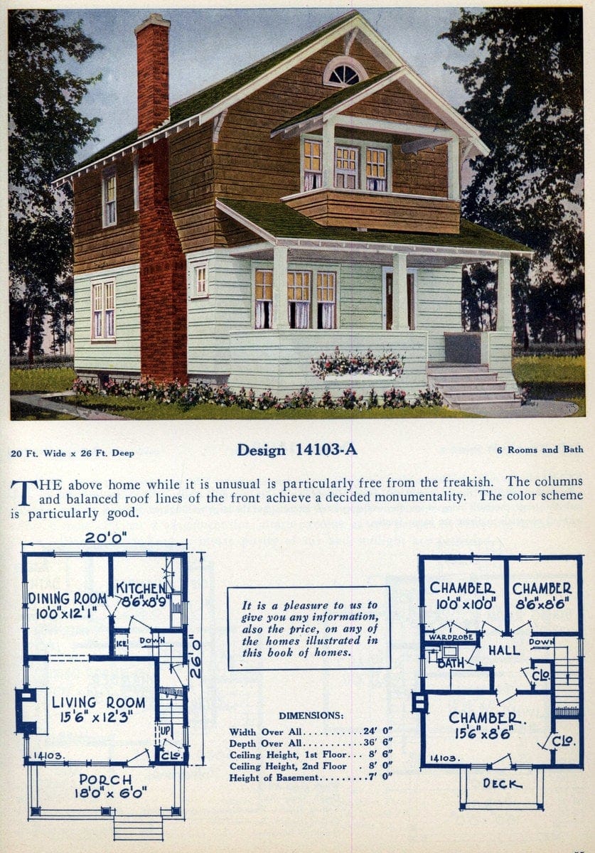 Perfectly balanced house with a porch and second-floor deck