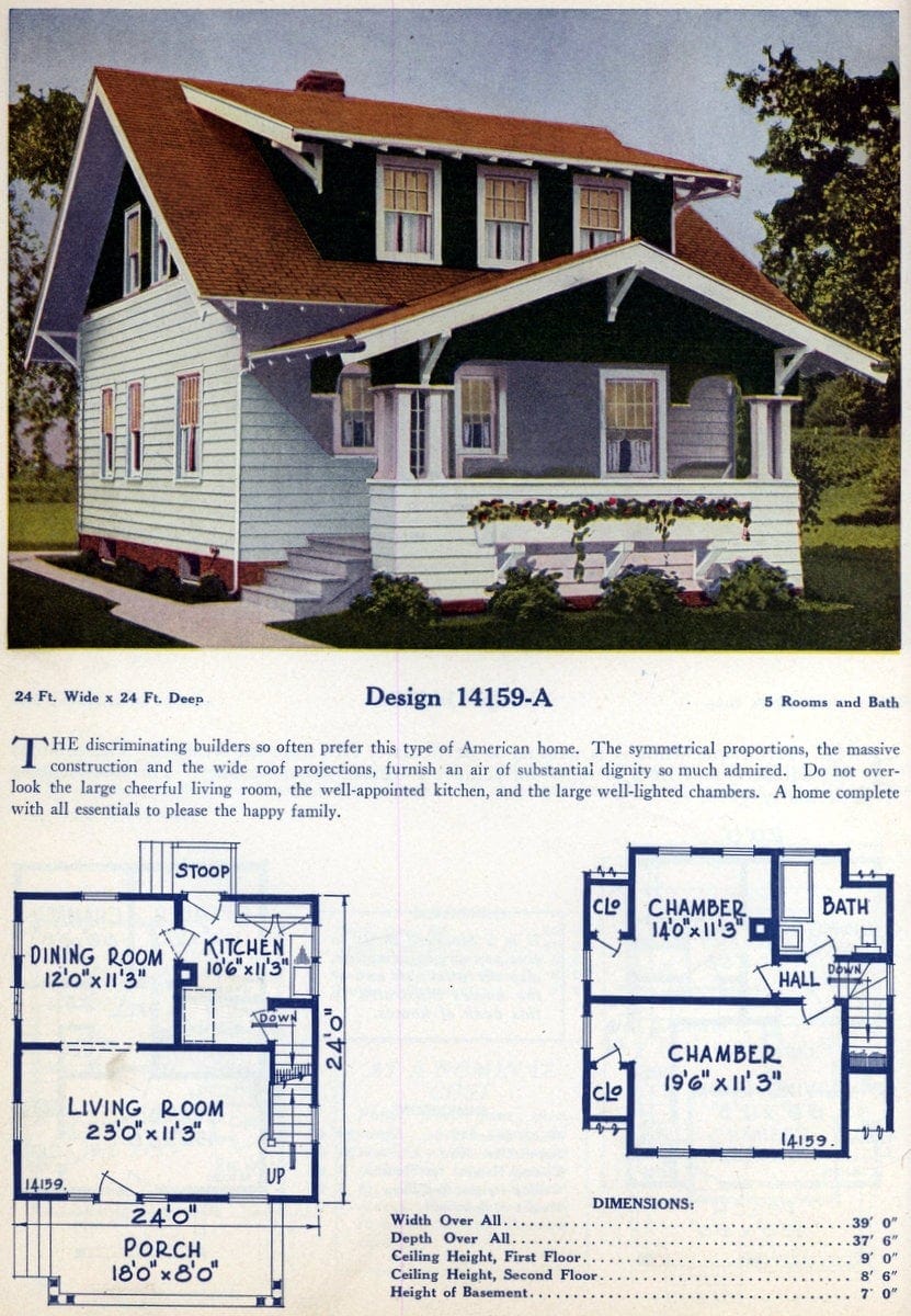 A simple, American-designed home for a small family
