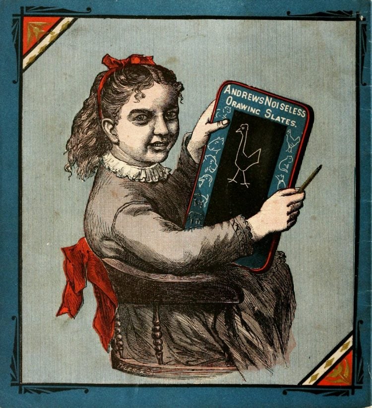 Antique school supplies and educational materials