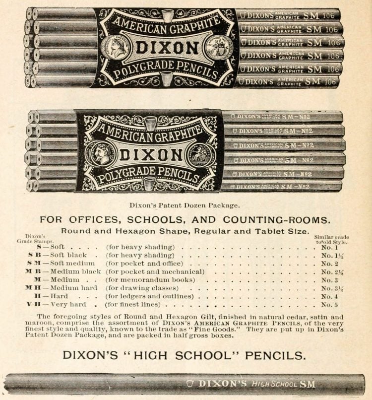 Antique school supplies - pencils (2)