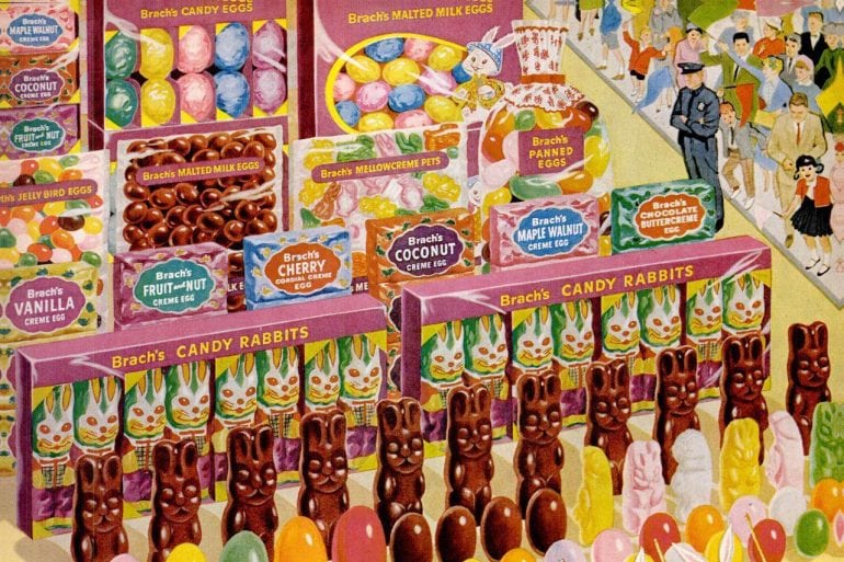 Brach's Easter candy from the 60s Bunnies, chicks, chocolate eggs