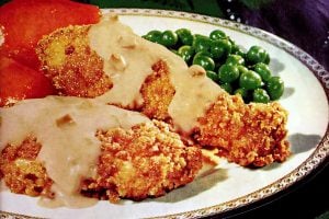 Chicken crunch Chicken breaded in stuffing mix