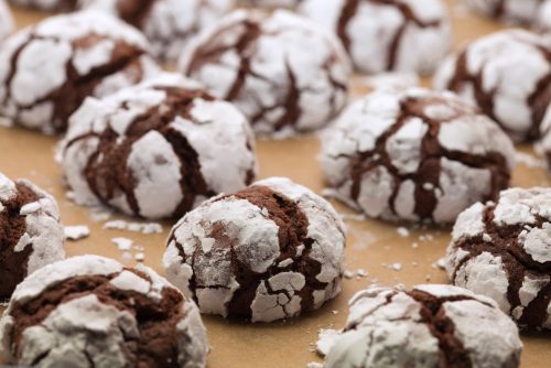 Chocolate crackle cookies