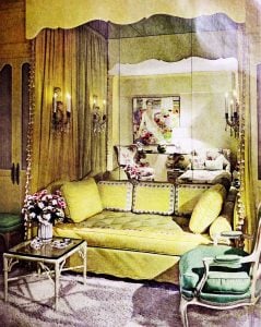 create an alcove for a cozy yellow bedroom