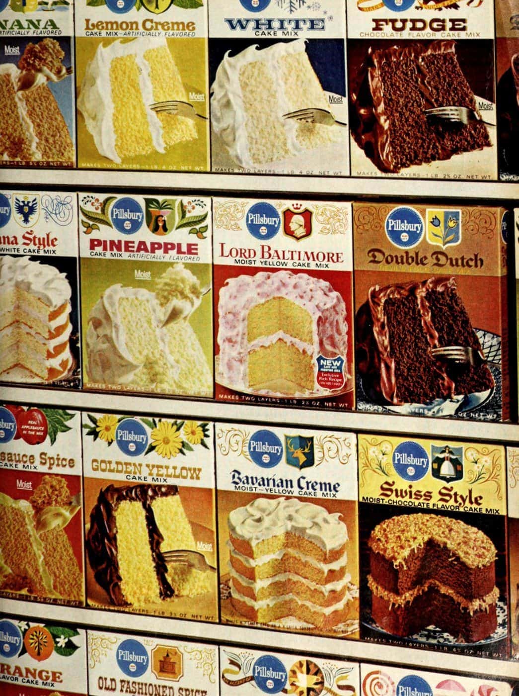 Discontinued cake mix flavors 1965