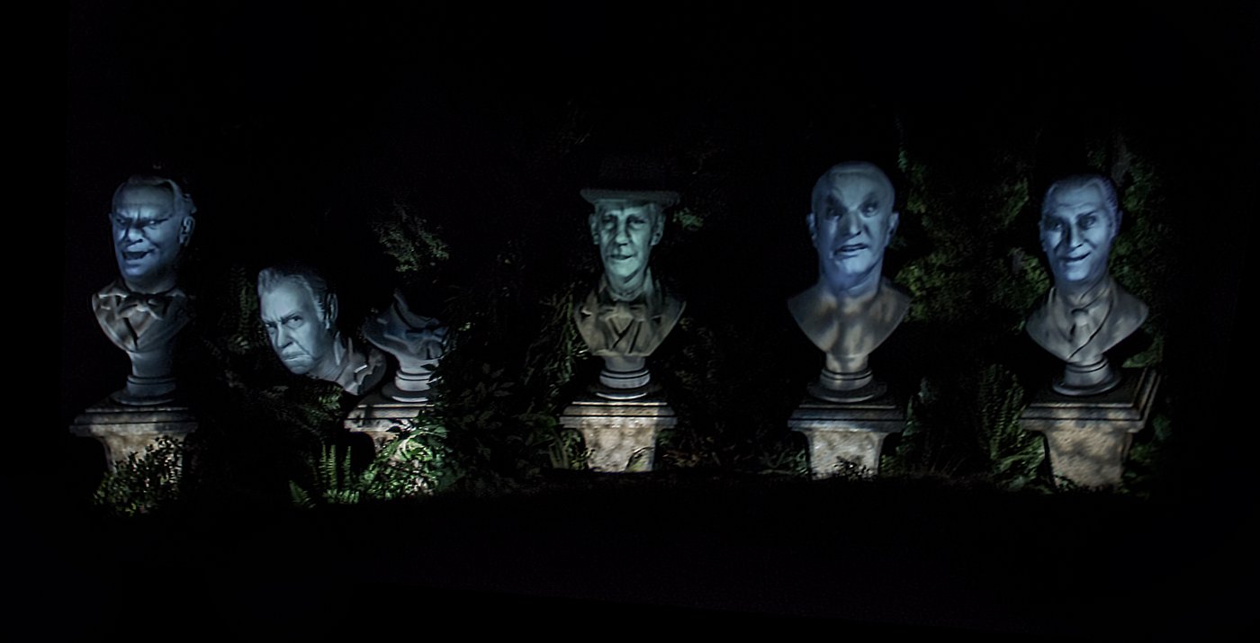 Disneyland's haunted statues