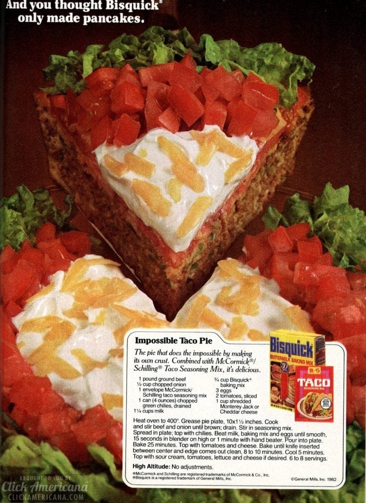 Impossible Taco Pie recipe