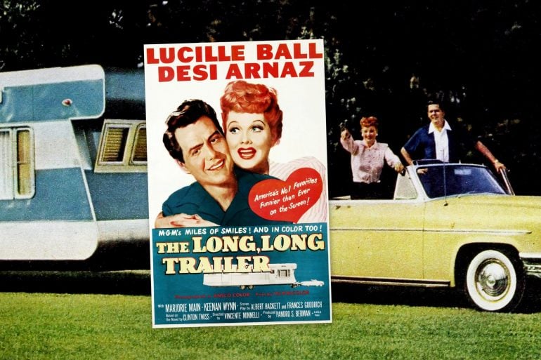 Lucy and Desi in The Long, Long Trailer (and see the real RV they bought)