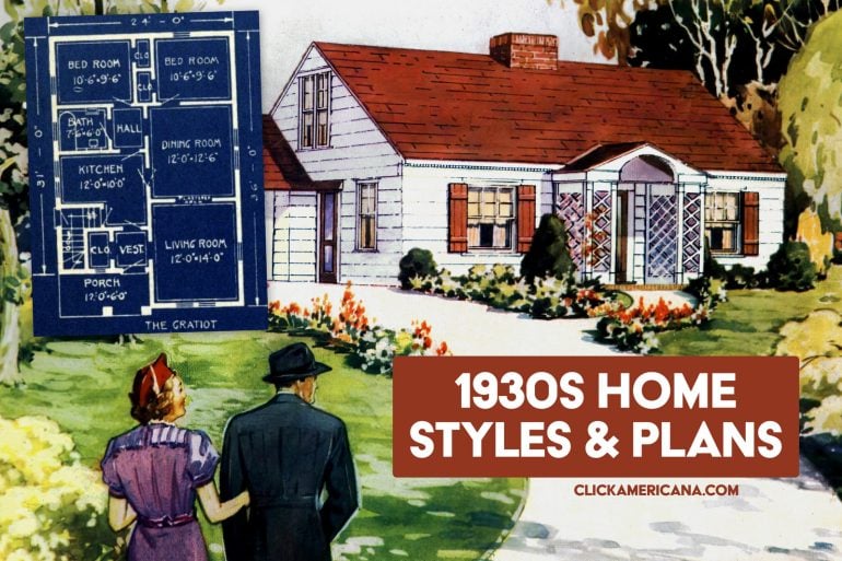 Old 1930s home styles and floor plans