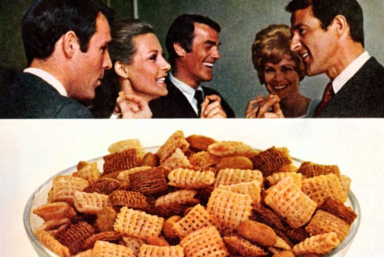 Original vintage Chex mix recipe for parties - Click Americana