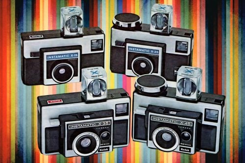 Popular 70s cameras Kodak's Instamatic at Click Americana