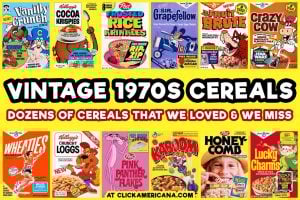 Popular vintage 1970s cereals