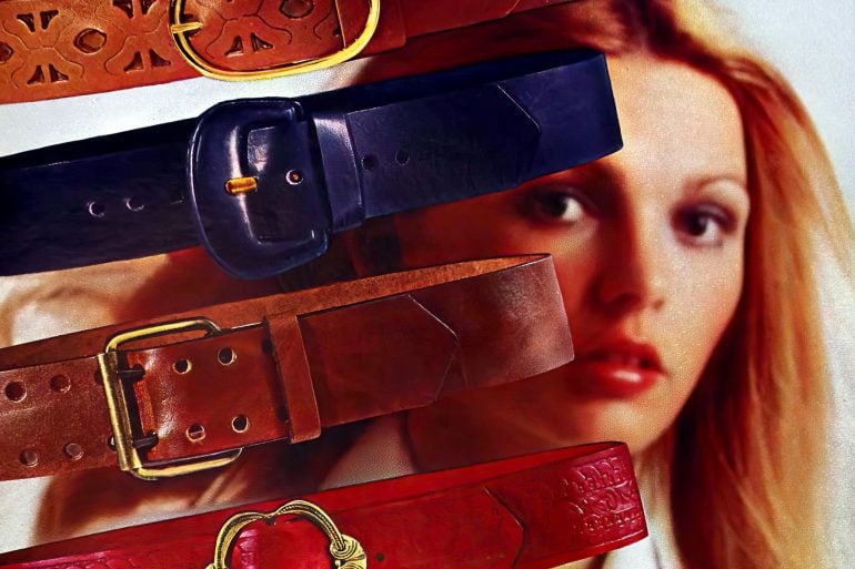 Retro belts from the 1960s and 1970s