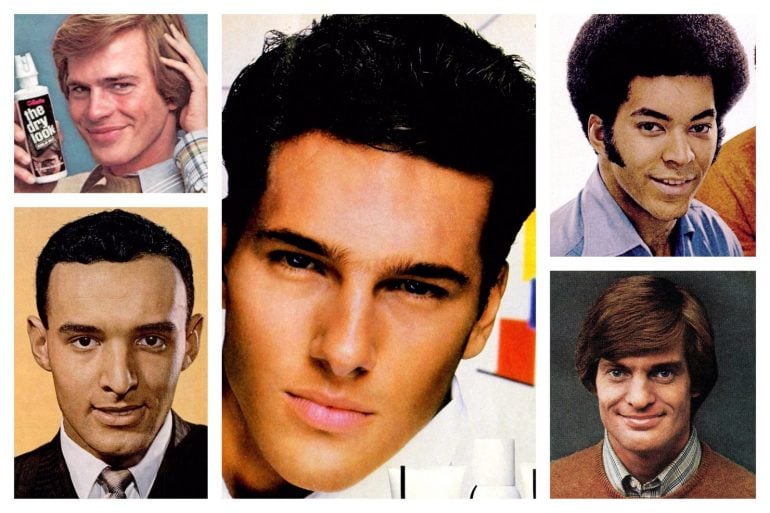 Vintage men's hair products