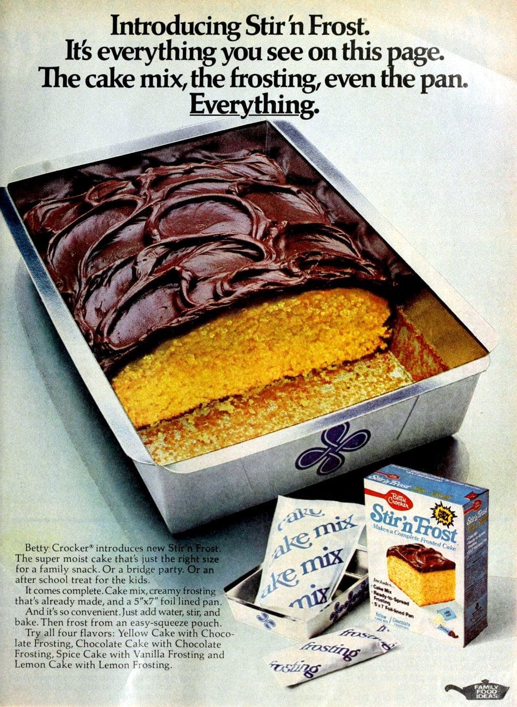 Retro Stir n Frost cake mix (1976)