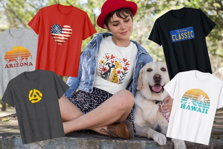 Vintage tees from ClickAmericana com