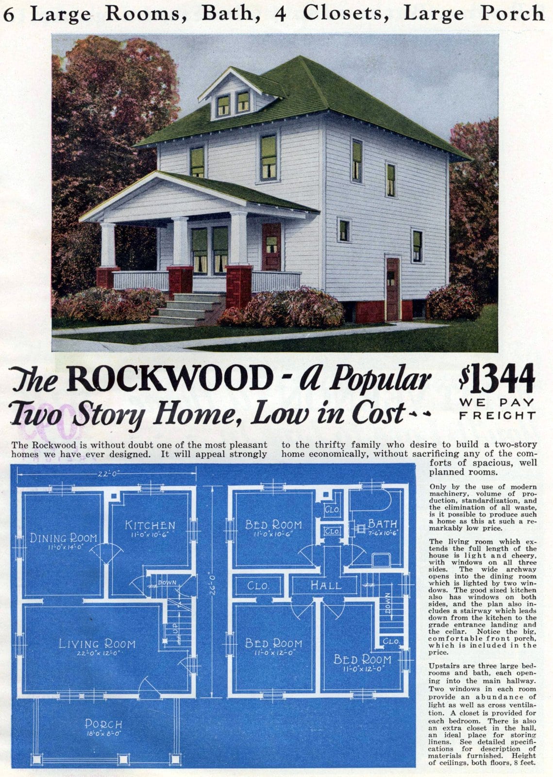 Rockwood 1920s 2-story house plan
