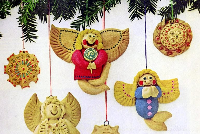 Salt dough Christmas ornaments