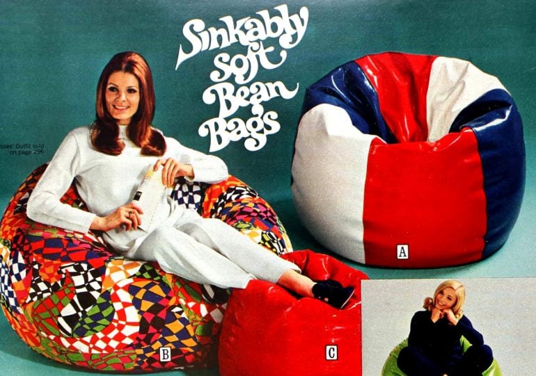 Sinkably Soft bean bags 1971