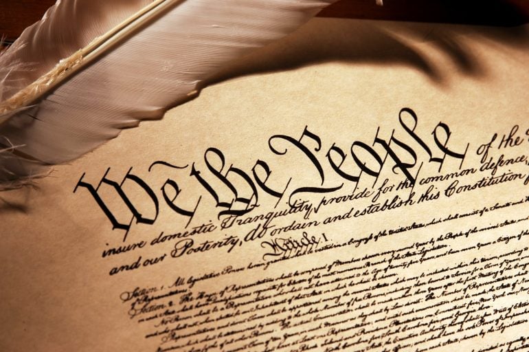 The original US Constitution text (1787)