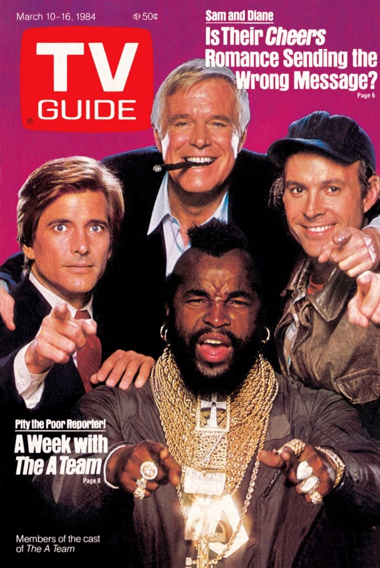TV Guide - A Team TV show - cover from 1984