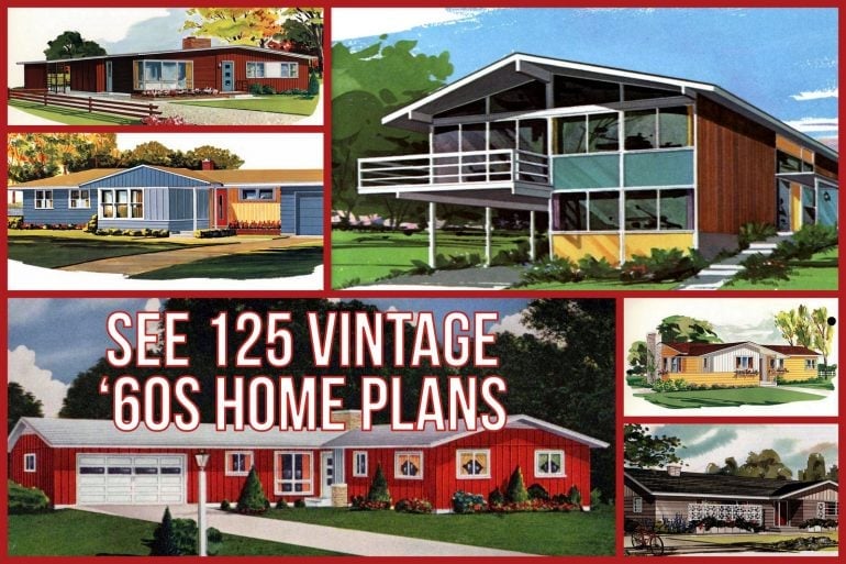 vintage ’60s home plans used to build millions of mid-century houses