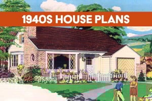 Vintage 1940s house plans at Click Americana