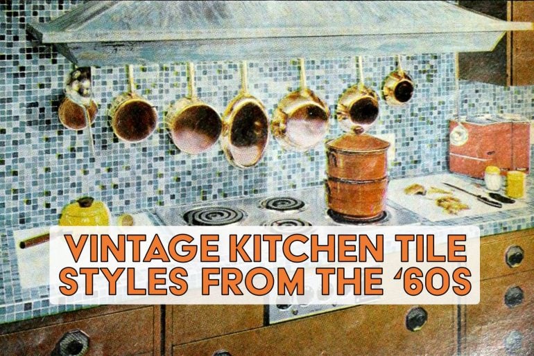Vintage 1960s kitchen tile
