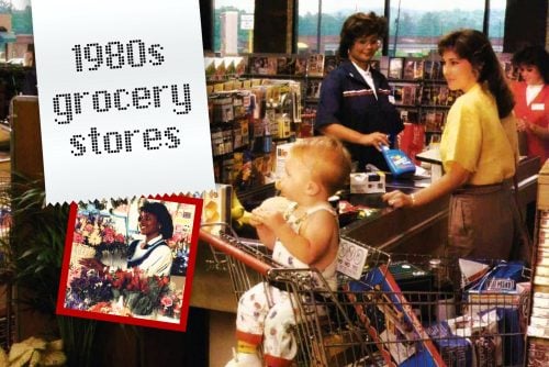 Vintage 80s grocery stores at Click Americana