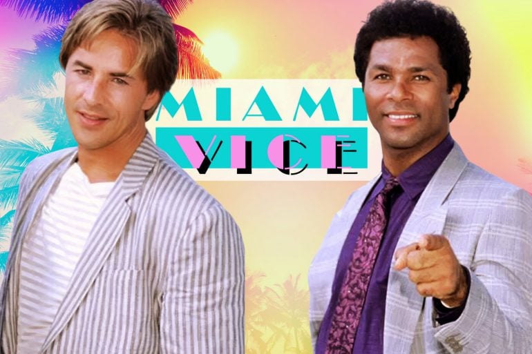 Vintage 80s Miami Vice TV show