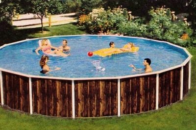 Vintage above-ground pools