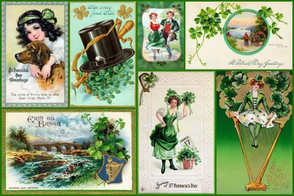 Vintage antique St Patrick's Day postcards at ClickAmericana com