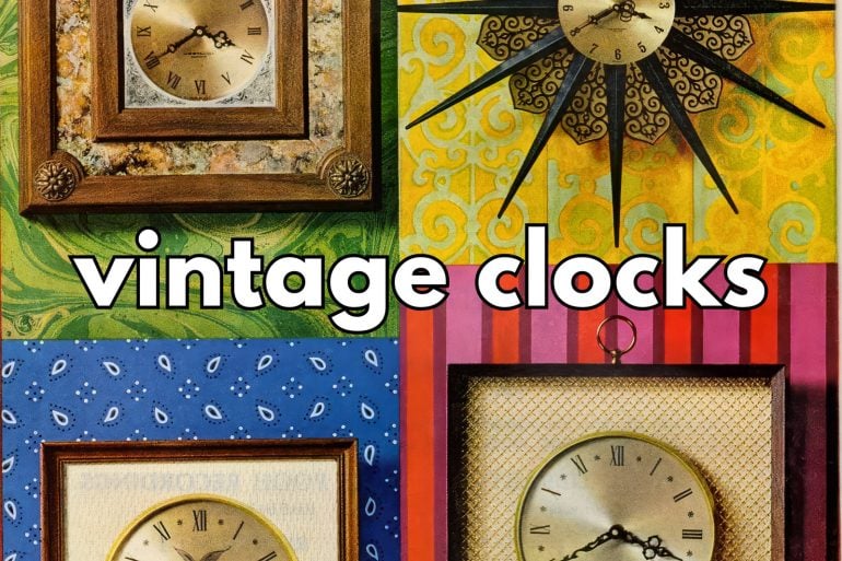 Vintage clocks midcentury at ClickAmericana com