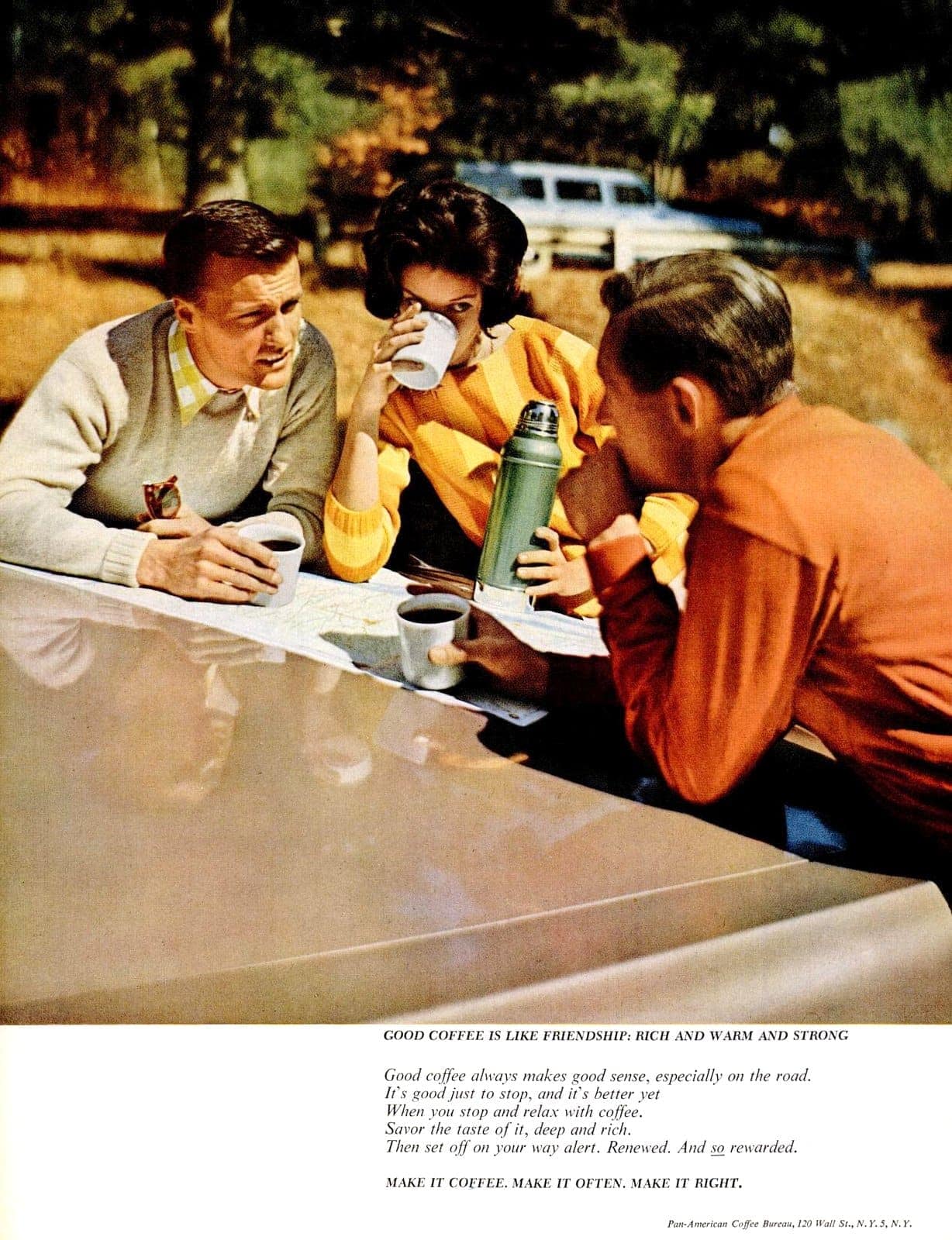 Vintage coffee break ad from 1962