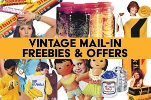 Vintage freebies and offers - Branded retro swag