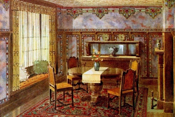Vintage home wall decor from the 1910s, with 40 different room examples to inspire