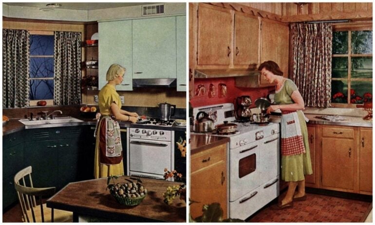 Vintage kitchen designs 1954