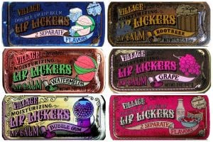 Vintage Lip Lickers flavored lip glosses from the 70s 80s