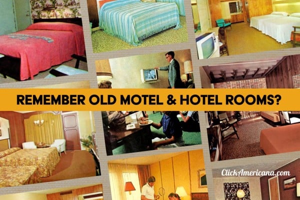 Vintage motel and hotel rooms at Click Americana