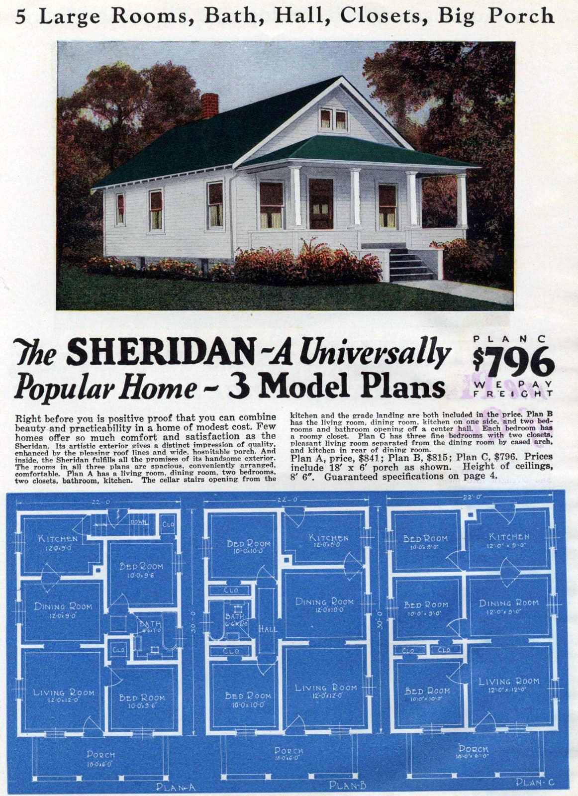 Vintage Sheridan popular 1920s house plan