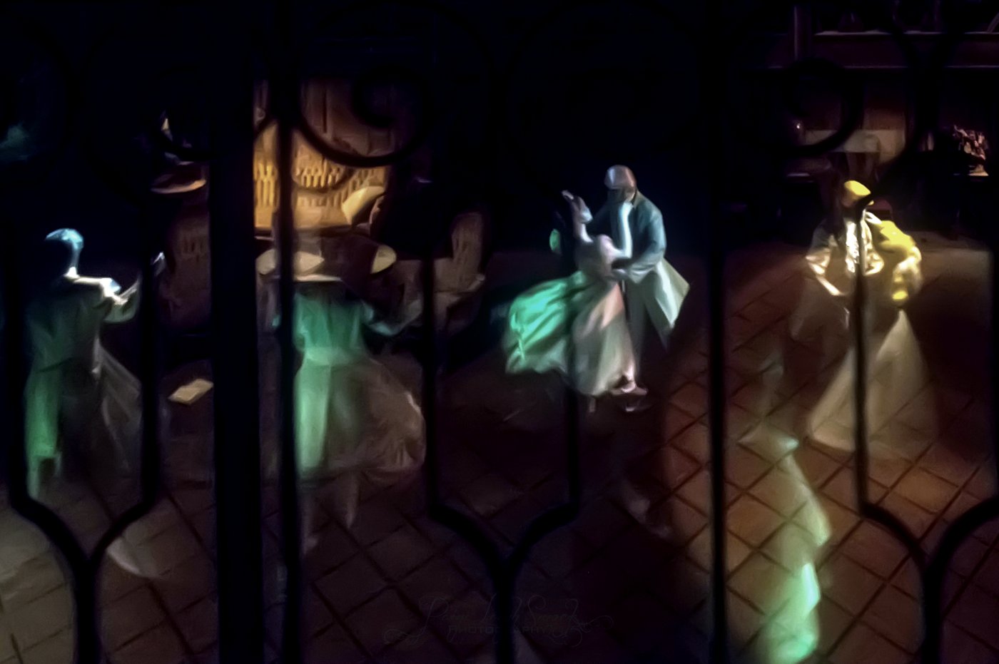 Waltzing ghosts at Disneyland Haunted Mansion